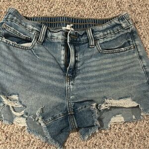 Distressed Denim Shorts
